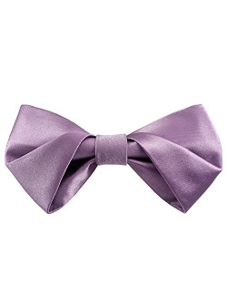 Mens Matte Satin Bowtie Solid Bow Ties