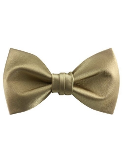 Mens Matte Satin Bowtie Solid Bow Ties