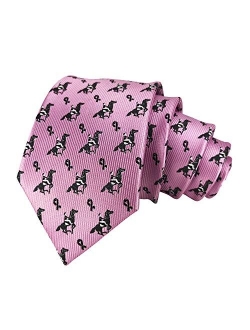 Men's Exquisite Woven Tie Horse Equestrianism Neckties