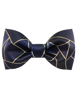 100% Satin Silk Mens Pre-tied Bowtie Solid Bow Ties-Warm Color Series