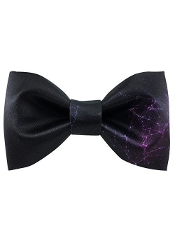 100% Satin Silk Mens Pre-tied Bowtie Solid Bow Ties-Warm Color Series