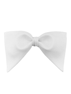 Mens Satin Silk Oversized Pre-tied Bowtie Handmade Formal Tuxedo Big Bow Ties