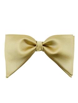 Mens Satin Silk Oversized Pre-tied Bowtie Handmade Formal Tuxedo Big Bow Ties