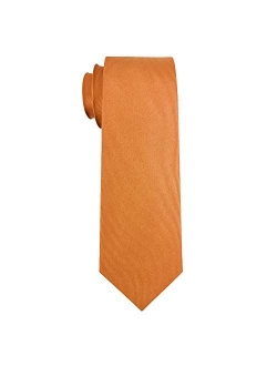 Mens Exquisite Woven 100% Silk Solid Plain Tie Wedding Business Formal Necktie 6-8CM