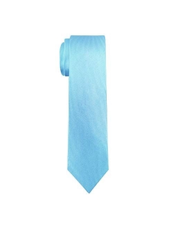 Mens Exquisite Woven 100% Silk Solid Plain Tie Wedding Business Formal Necktie 6-8CM