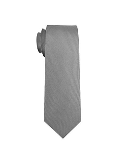 Mens Exquisite Woven 100% Silk Solid Plain Tie Wedding Business Formal Necktie 6-8CM