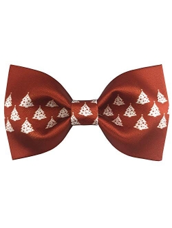 Mens Exquisite Woven 100% Satin Silk Pre-tied Bowtie Solid Bow Ties