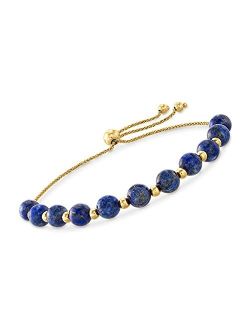 14kt Yellow Gold Beaded Bolo Bracelet