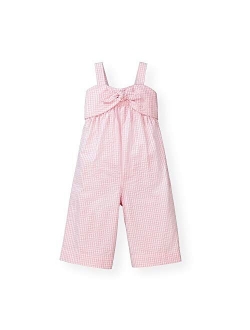 Girls' Bow Front Wide Leg Jumpsuit