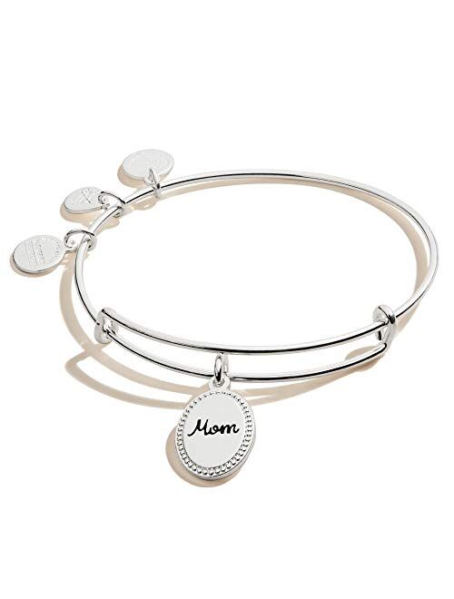 Buy Alex And Ani Because I Love You Mom Expandable Wire Bangle Bracelet For Women Bonded By Love Charm 2 To 3 5 In Online Topofstyle