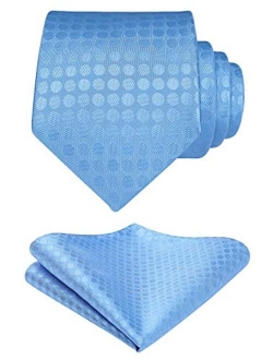 Men's Woven Silk Necktie and Pocket Square Set