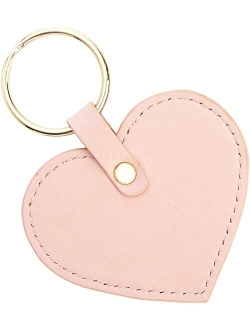 Heart Shaped Leather Key Fob