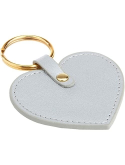 Heart Shaped Leather Key Fob