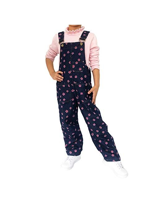 Peacolate 3-14Years Big Girls Jumpsuit&Rompers Overalls Blue Denim Color Changeable Sequin Pants