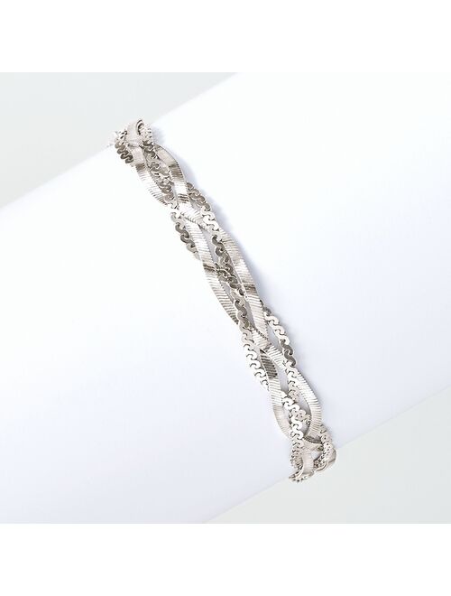 Ross-Simons Italian Sterling Silver Braided Bracelet