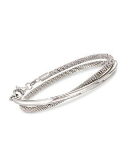 Italian Sterling Silver Wrap Bracelet