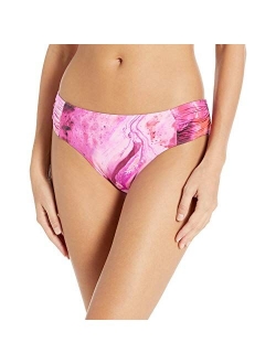 Women's Ruched Side Retro Bikini Bottom Swimsuit