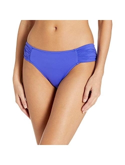 Women's Ruched Side Retro Bikini Bottom Swimsuit