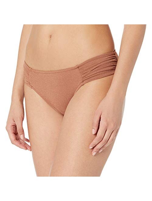 Seafolly Women's Ruched Side Retro Bikini Bottom Swimsuit