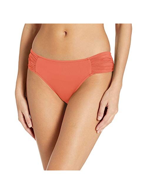 Seafolly Women's Ruched Side Retro Bikini Bottom Swimsuit