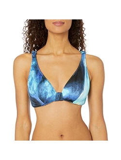 Women's F Cup Halter Bikini Top Swimsuit