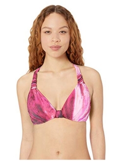 Women's F Cup Halter Bikini Top Swimsuit