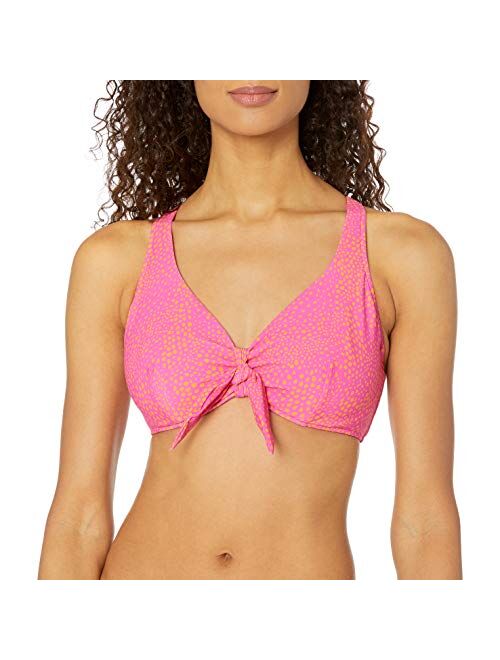 Seafolly Women's F Cup Tie Front Tank Bikini Top Swimsuit