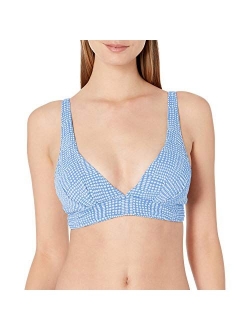 Women's V Neck Crop Bikini Top Swimsuit