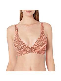 Women's V Neck Crop Bikini Top Swimsuit