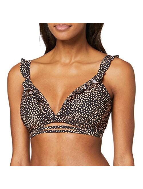 Seafolly Women's Ruffle Wrap Bralette Bikini Top Swimsuit