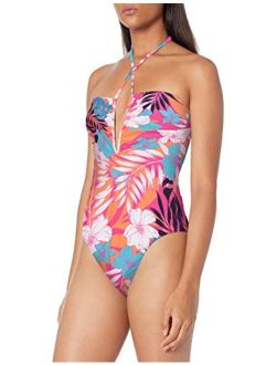 Women's Deep V Wire One Piece Swimsuit