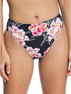 Women's Printed Beach Classics High Leg Waisted Bikini Bottom