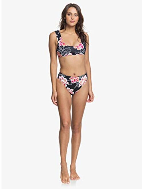 Roxy Women's Printed Beach Classics High Leg Waisted Bikini Bottom