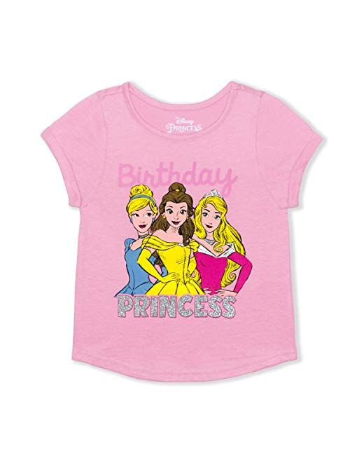 Disney Princess Girl's Birthday Princess Blouse Tee Shirt