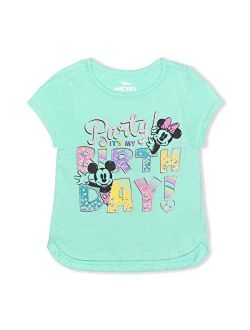 Girl's Minnie Mouse Birthday Blouse Tee Shirt