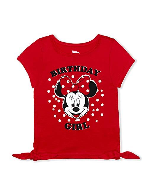 Disney Girl's Minnie Mouse Birthday Blouse Tee Shirt