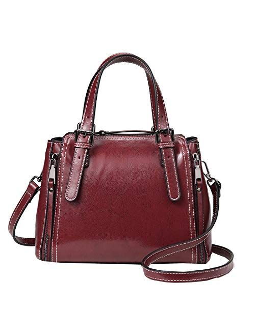 Heshe Women’s Leather Shoulder Handbags Hobo Bag Bucket Bags Designer Satchel Ladies Purses Crossbody Bag