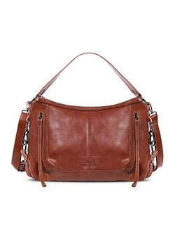 Nico Louise Women Soft Leather Hobo Handbags Shoulder Purse Ladies Casual Crossbody Satchel Bag