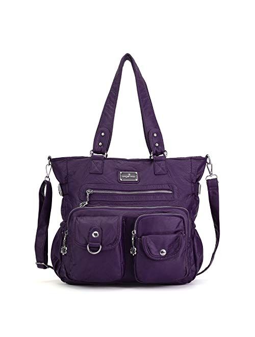 Angelkiss Purses Handbags for Women PU Tote Satchel Bags for Women Pockets Shoulder Bags XS160500