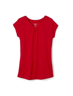 Girls' Short Sleeve V-Neck T-Shirt Tee