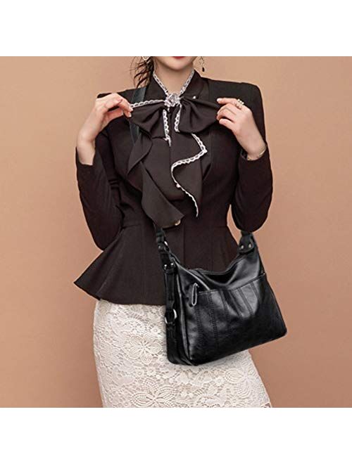 Women Small Leather Crossbody Shoulder Bag Lightweight Cell Phone Wallet Purse Satchel Bags