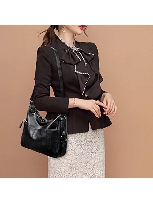 Women Small Leather Crossbody Shoulder Bag Lightweight Cell Phone Wallet Purse Satchel Bags