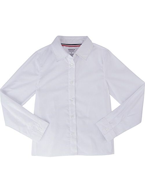 French Toast School Uniform Girls Long Sleeve Pointed Collar Blouse