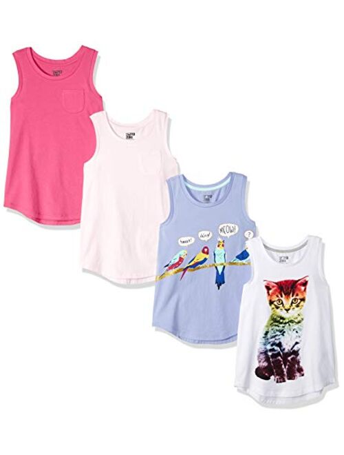 Spotted Zebra Girls' Sleeveless Tank Tops