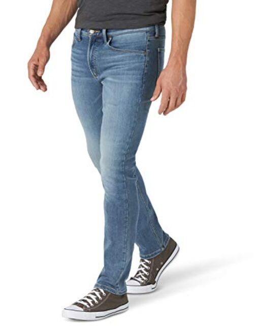 Lee Men's Brushed Back Straight Fit Tapered Leg Jean