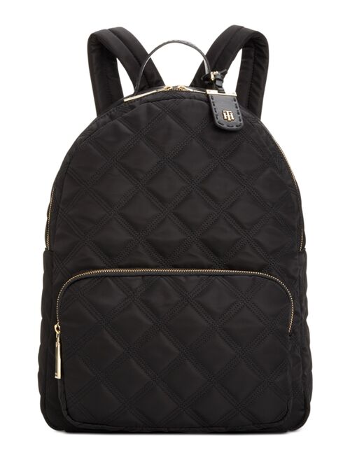 Buy Tommy Hilfiger Julia Triple Quilted Nylon Dome Backpack Bag online ...