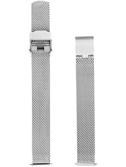 Women's 12mm Stainless Steel Mesh Watch Strap, Color: Gold-tone (Model: SKB2049)