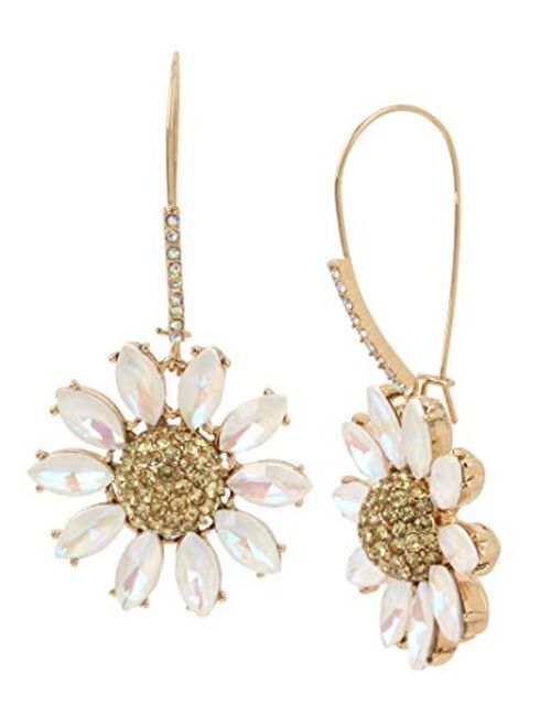 Betsey Johnson Flower Drop Earrings