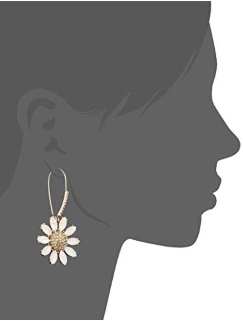 Betsey Johnson Flower Drop Earrings