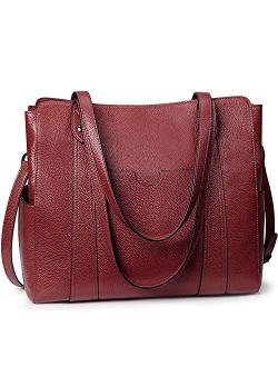 S-ZONE Women Soft Genuine Leather Tote Ladies Handbag Shoulder Bag Purse(Medium)